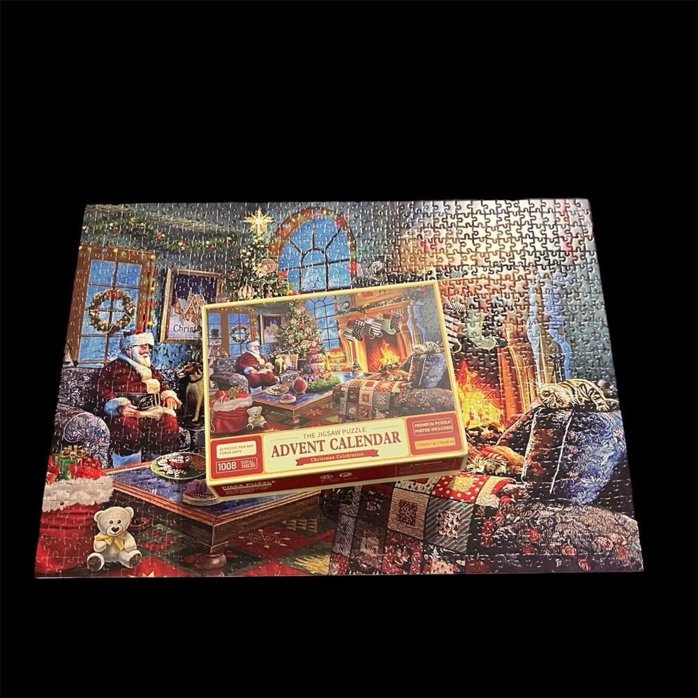 The Jigsaw Puzzle Advent Calendar Christmas Celebration 1008 Pieces Complete